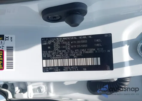 2023 Toyota Highlander Xse из США, поврежденный, VIN 5TDKDRAHXPS520803